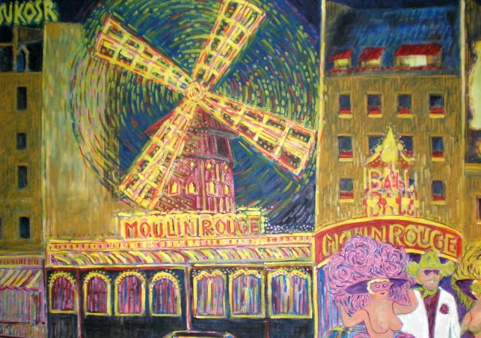 Moulinrouge Pariisi 140x100 cm. öljyväri