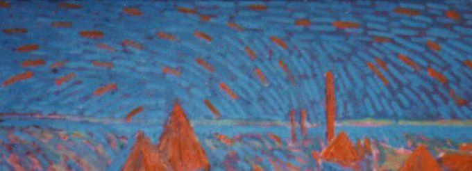 Vana Tallinn 40x80 cm, öljyväri, yksityisomistuksessa